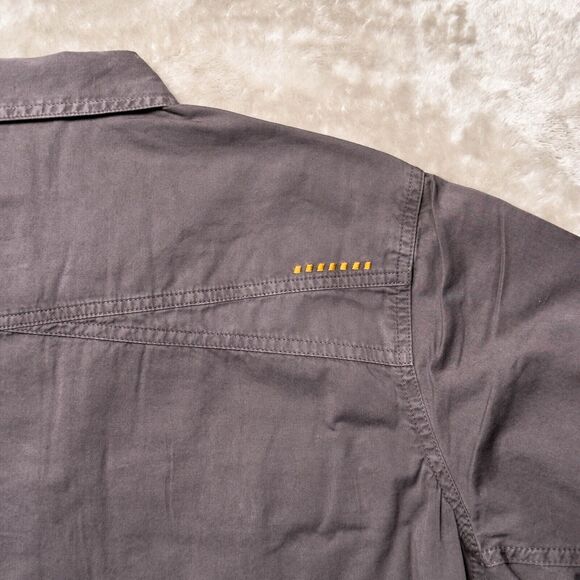 Ariat Rebar Gray Make Tough Dura Stretch Classic Fit Work Shirt Mens Size XL - Picture 9 of 14